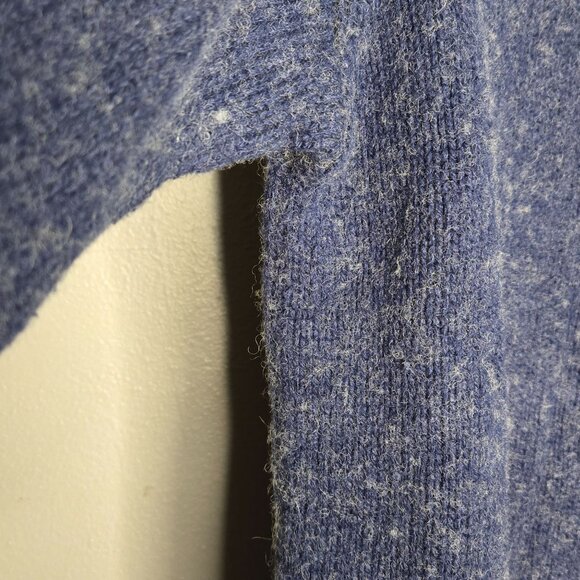 One By One Teaspoon Women's S Oversized Blue Wool Blend Fuzzy Sweater Small - Picture 7 of 8